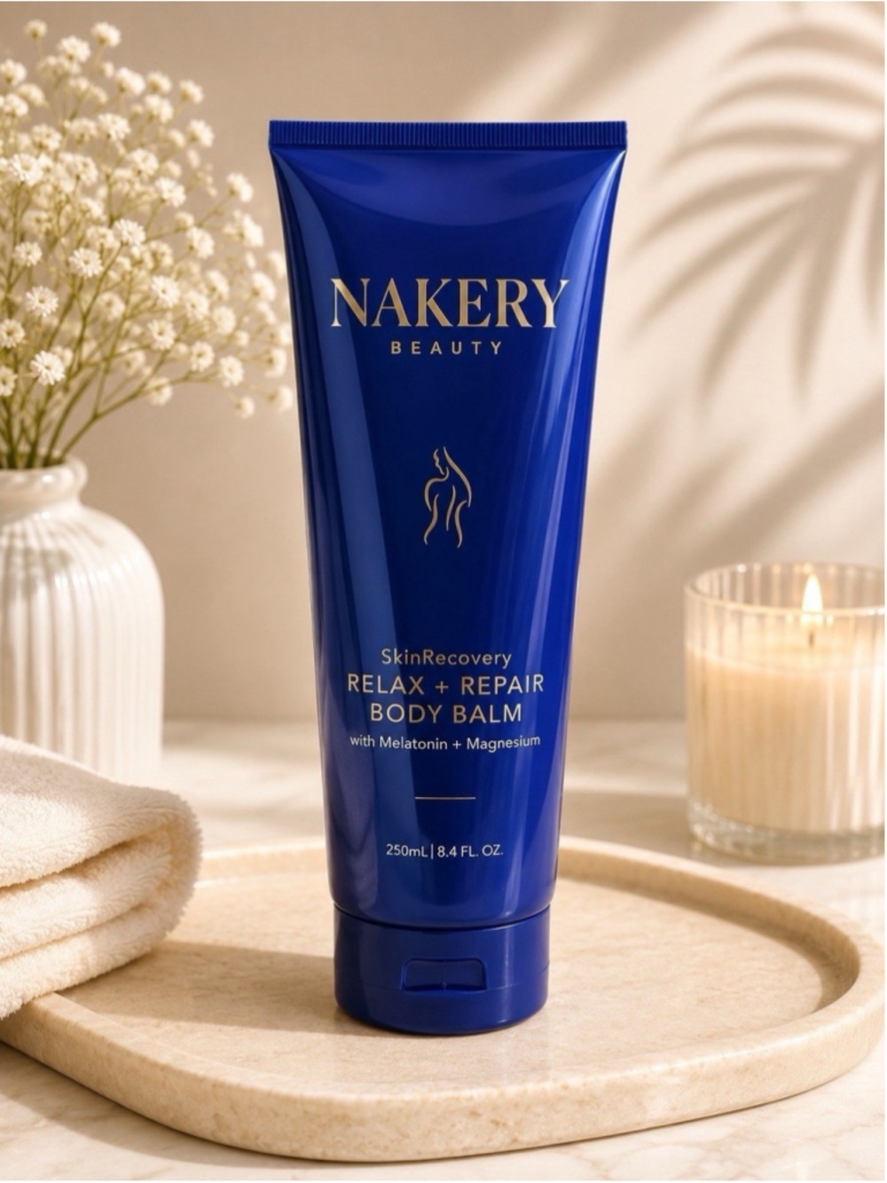 Nakery Beauty SkinRecovery Relax + Repair Body Balm Melatonin Magnesium 8.4 oz
